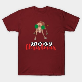 Farm Cow Christmas T-Shirt